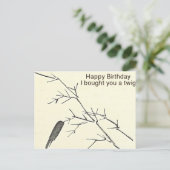 私は買小さい誕生日のおもしろいカードだユーモアのある。 ポストカード (スタンド正面)