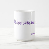 私は買彼の金でこれをする。#coparentingマグカップ コーヒーマグカップ (中央)