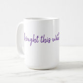 私は買彼の金でこれをする。#coparentingマグカップ コーヒーマグカップ (正面左)