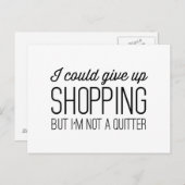 私は買物をすることを与えることができますが、憶病者ではないです ポストカード (正面/裏面)