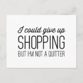 私は買物をすることを与えることができますが、憶病者ではないです ポストカード (正面)