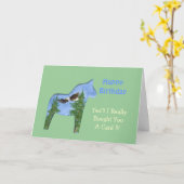 私は買誕生日カード カード (黄色い花)