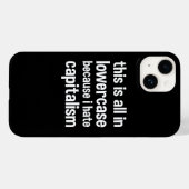 私は資本主義が嫌いだから全て小文字で書く Case-Mate iPhoneケース (裏面 (横))