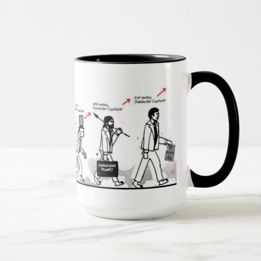 私は資本主義を支えます マグカップ (右)