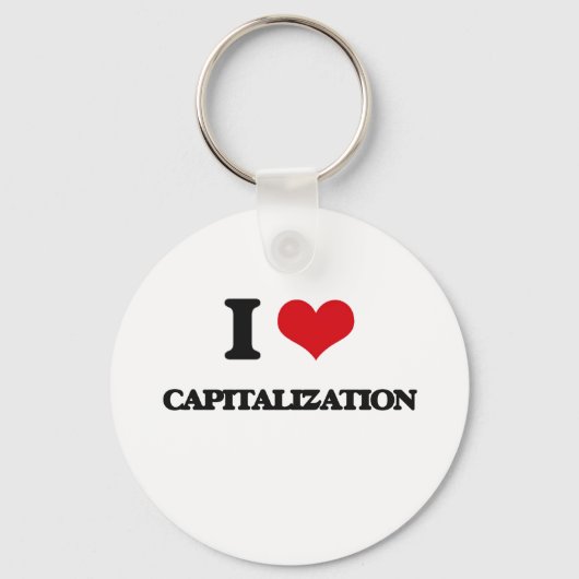 私は資本化が大好き キーホルダー (正面)