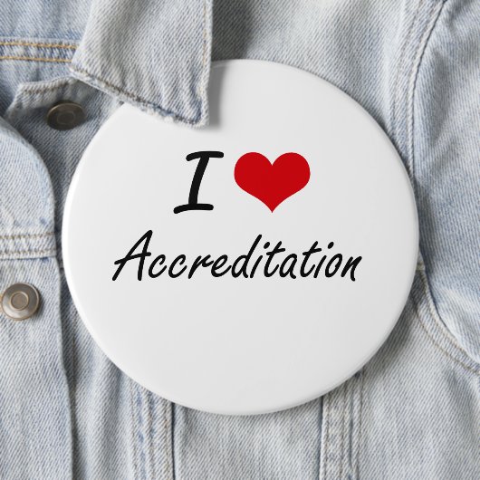 私は資格認定の芸術的なデザインを愛します 缶バッジ (インサイチュ)