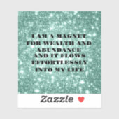 私は資産確認ステッカーの磁石だ シール (シート)