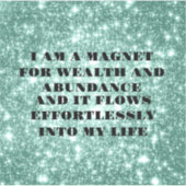 私は資産確認ステッカーの磁石だ シール (正面)