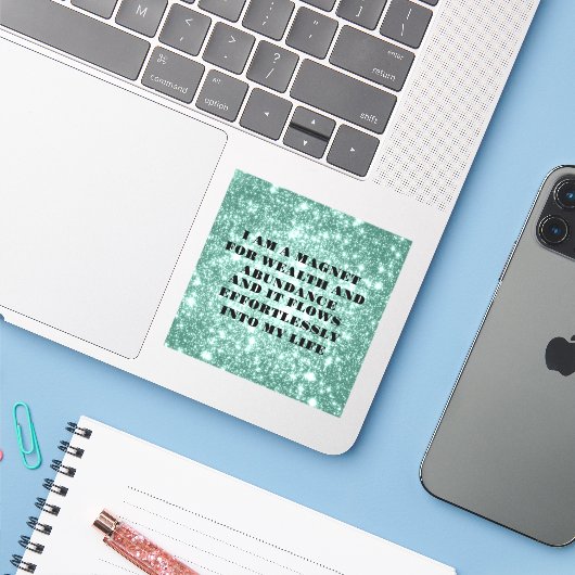 私は資産確認ステッカーの磁石だ シール (ノートパソコンとiPhone)