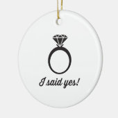 私は賛成しました! セラミックオーナメント (左)