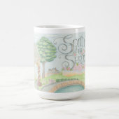 私は賛美!春がコーヒーのマグカップを跳ね上げた コーヒーマグカップ (中央)