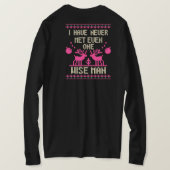 私は賢い人には一人も会ったことがない Tシャツ (デザイン裏面)