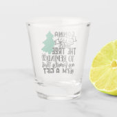 私は贈り物だから木の下に横たわる |かわいい ショットグラス (裏面)
