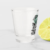 私は贈り物だから木の下に横たわる |かわいい ショットグラス (左)