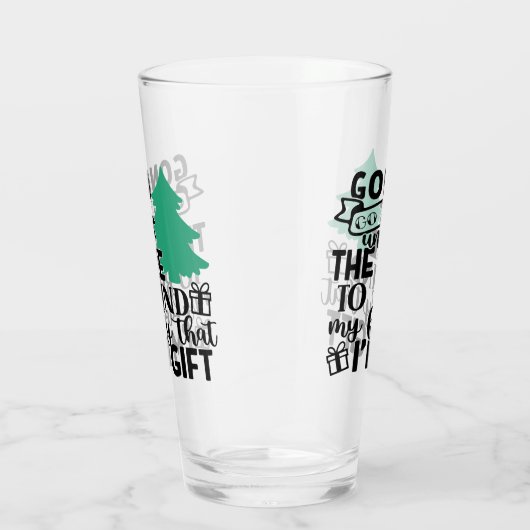 私は贈り物だから木の下に横たわる |かわいい タンブラーグラス (右)