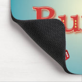 私は赤いサイコロとの赤のBuncoを愛します マウスパッド (コーナー)