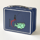 私は赤いハートと魚釣りに行くのが大好き メタルランチボックス (裏面)