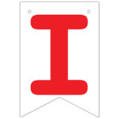 私は赤いハートのバレンタインの結婚式の装飾愛します バンティングフラッグ (第3の旗)