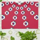 私は赤が大好き キッチンタオル (折り畳み)