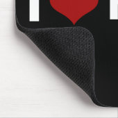 私は赤くか白いブタを愛します マウスパッド (コーナー)