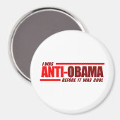 私は赤になる前にアンチオバマだっクールた マグネット (正面/裏面)