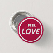 私は赤感じ通信感覚が大好き 缶バッジ (正面&裏面)