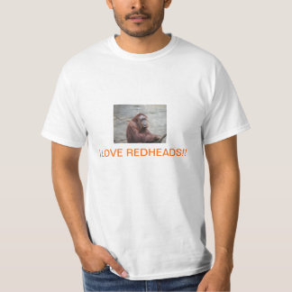 私は赤毛のTシャツを愛します Tシャツ