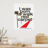 私は赤生まれいカーペットのポスターを2歩いた ポスター (キッチン)