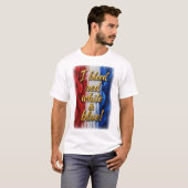 私は赤白青に染まる ユニセックスTシャツ Tシャツ (正面フル)