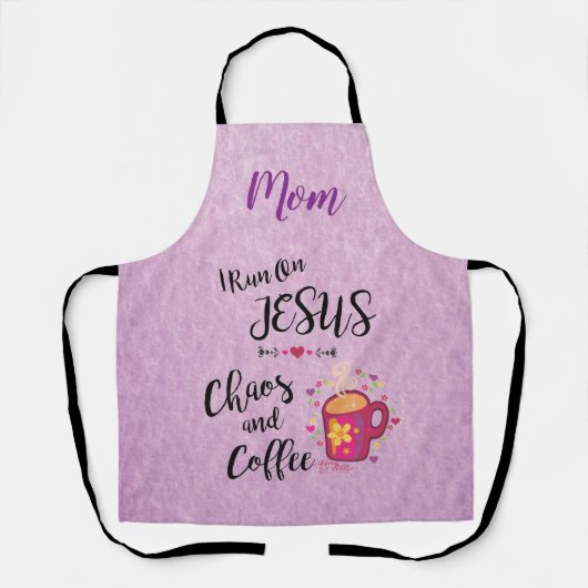 私は走イエスとカオスとコーヒーエプロン エプロン (正面)
