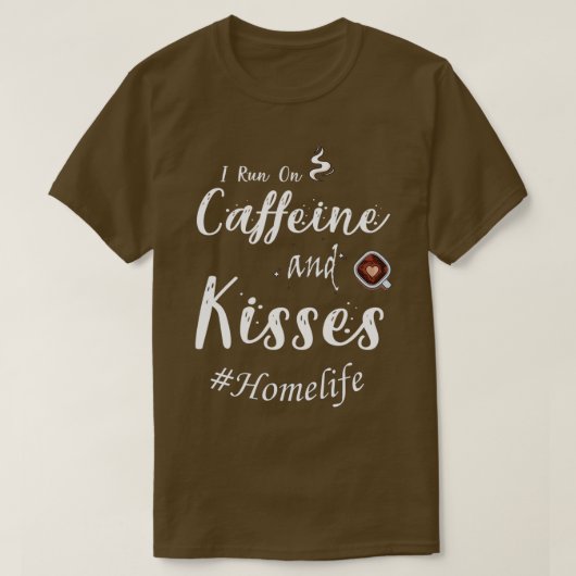 私は走カフェインとキス2 Tシャツ (デザイン正面)
