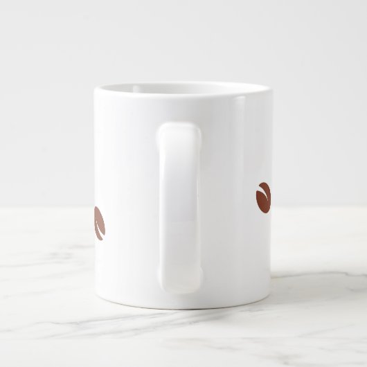 「私は走カフェインと混乱を好む」 ジャンボコーヒーマグカップ (裏面)