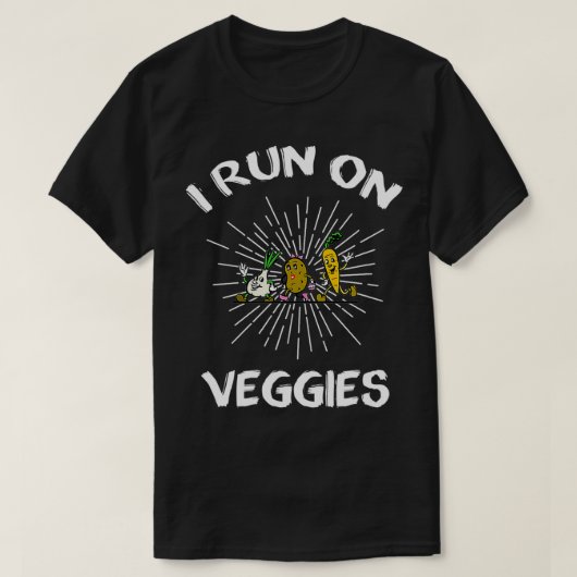 私は走ビーギーおもしろい Tシャツ (デザイン正面)
