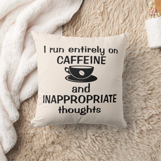 私は走全体カフェイン クッション (ブランケット)