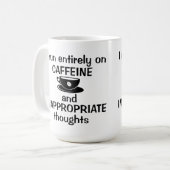 私は走全体カフェイン コーヒーマグカップ (正面左)