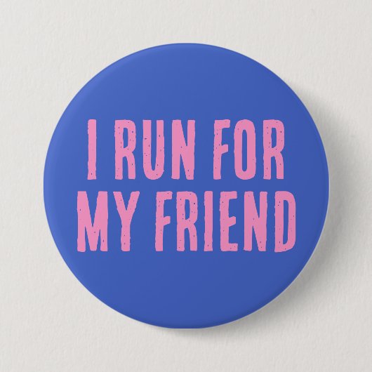 私は走友人の為に 缶バッジ (正面)