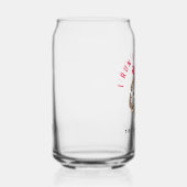 私は走女の子の赤やる気を起こさせるヒョウのグラフィックが好き ガラス缶 (右)