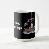 私は走密な難破のマおもしろいム&パパの引用文 コーヒーマグカップ (正面右)