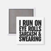 私は走目に転が入る、皮肉と罵る マグネット (正面/裏面)