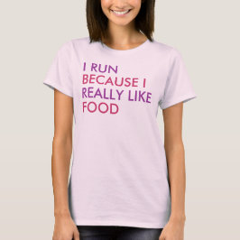 私は走食ことわざが大好きだから Tシャツ