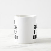 私は走食べ物が本当に好きだから コーヒーマグカップ (中央)