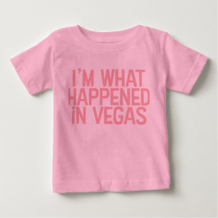 私は起こったことベガスのワイシャツでです ベビーTシャツ