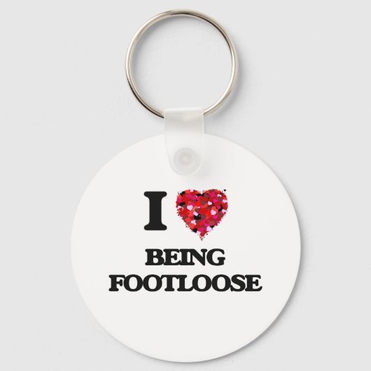 私は足が自由になるのが大好き キーホルダー (正面)