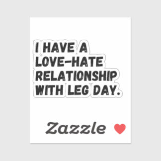 私は足の日と愛憎人間関係を持っている。 シール