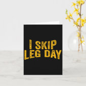 私は足の日コメディおもしろいトレーニング カード (黄色い花)