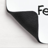 私は足を愛します マウスパッド (コーナー)