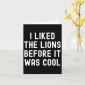 私は足音が鳴る前に獅子がクール好きおもしろいだった カード (黄色い花)