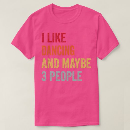 私は踊り3人が好き Tシャツ (デザイン正面)