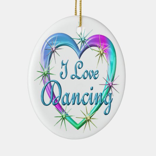 私は踊ることを愛します セラミックオーナメント (右)