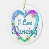 私は踊ることを愛します セラミックオーナメント (左)